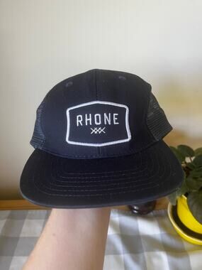 Rhône Trucker Navy Blue Snap Back Hat Men’s